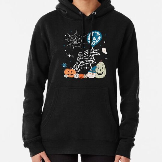 Discover Spooky Pregnancy Announcement Halloween It's A Boy Hoodies