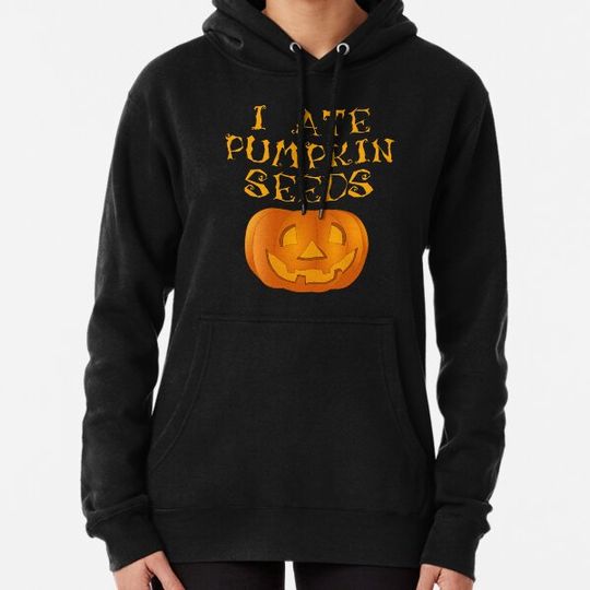 Discover I Ate Pumpkin Seeds Shirt Halloween Gender Reveal Gift Hoodies
