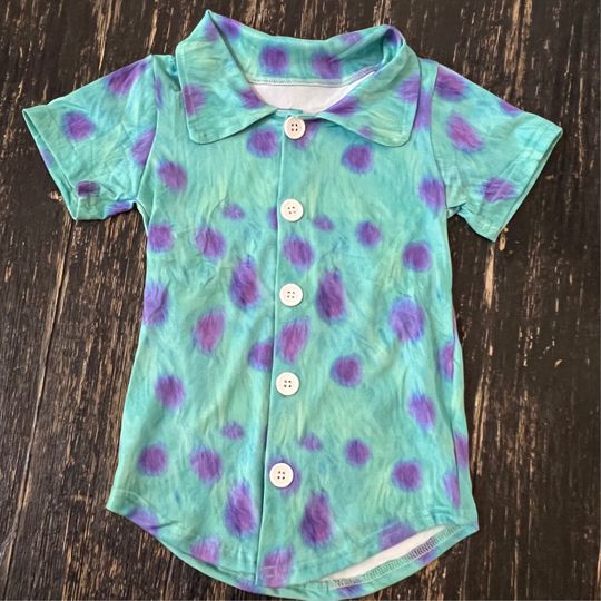 Discover Monster button down boys shirt perfect for vacation trip