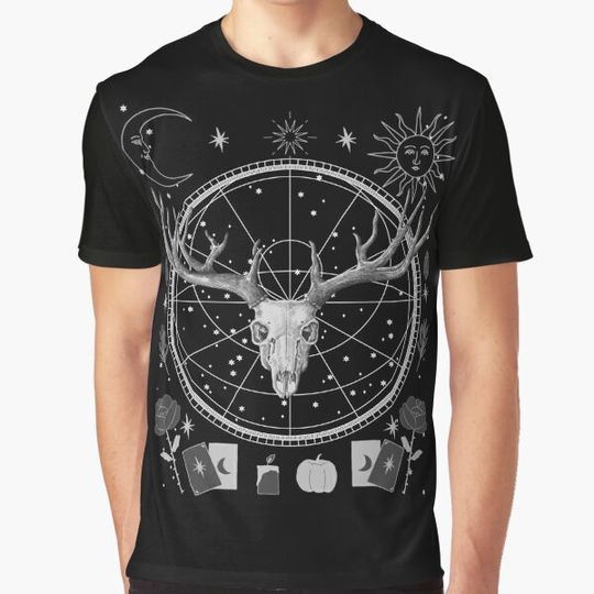 Discover Halloween Deer Chest Costume T-shirts