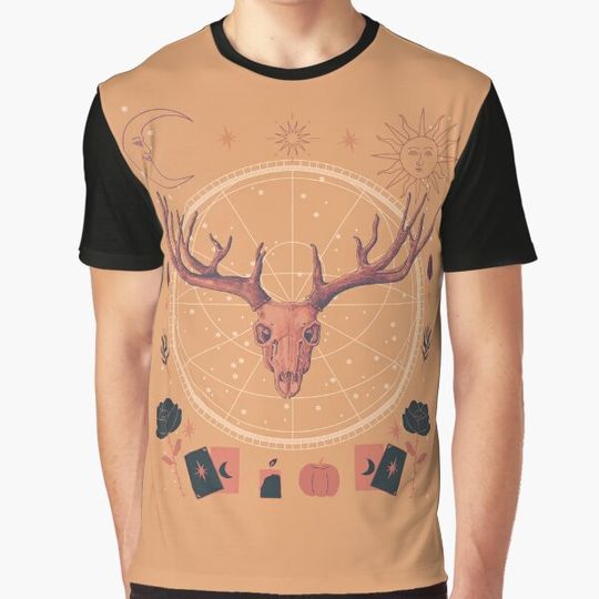 Discover Halloween Deer Chest Costume T-shirts