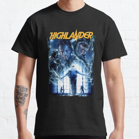 Discover Modern Action Fantasy Story Legendary Thirst Highlander Movie Berlin T-shirts