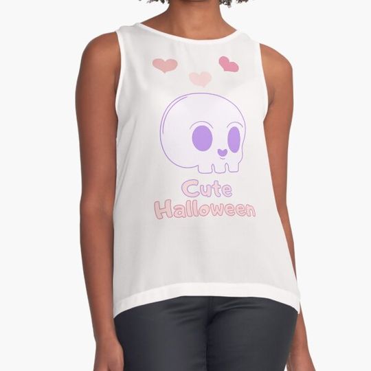 Discover Cute halloween skull white edition T-shirts