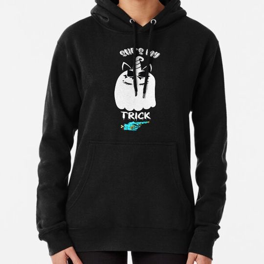 Discover She's my Trick Halloween Matching Couple Spooky Unicorn Ghost Zombie Hand Hoodies