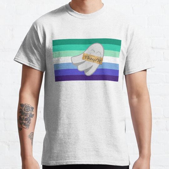Discover ThetIt Gay Pronoun Ghost T-shirts