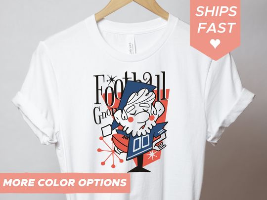 Discover Funny Gnome Football T-Shirt for Game Day