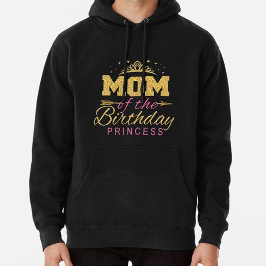 Discover Mom Of The Birthday Princess Girls Party Hoodies