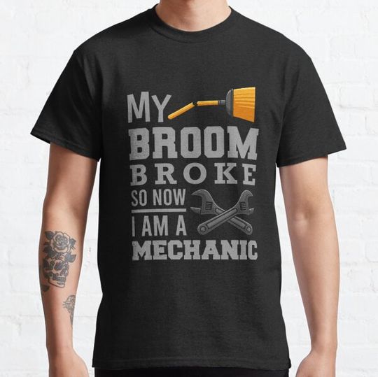 Discover Mechanic witches broom T-shirts