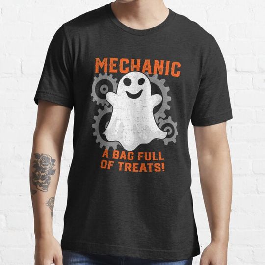Discover Funny Halloween Party Mechanical Engineer Ghost Costume T-shirts
