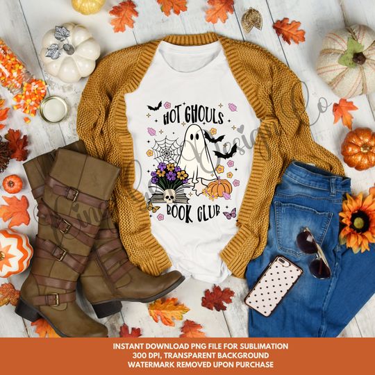 Discover Hot Ghouls Halloween T-Shirt - Cute Ghost Design