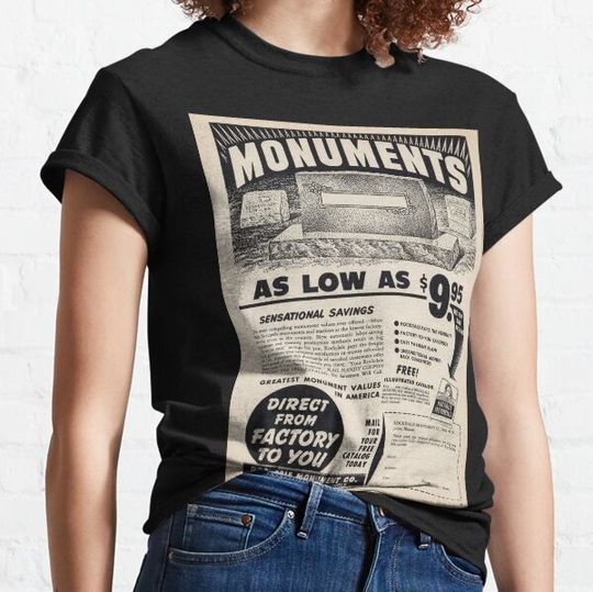 Discover VINTAGE TOMBSTONE ADVERTISEMENT T-shirts