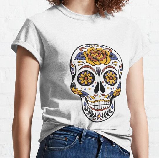 Discover Flower Skull T-shirts