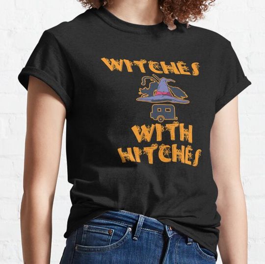 Discover Witches With Hitches Spooky Halloween Gift T-shirts