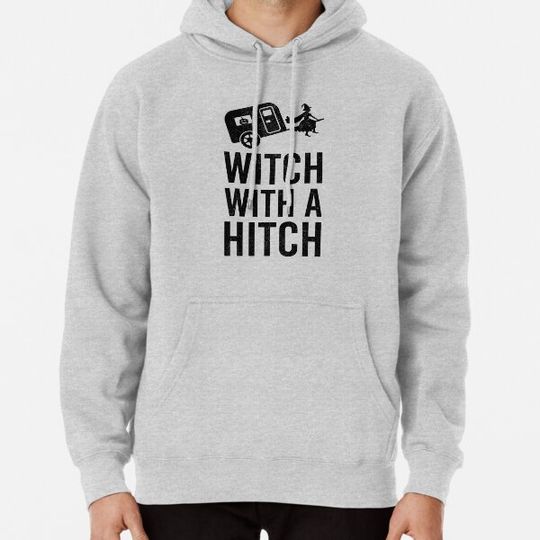Discover Witch with a Hitch Halloween Travel Trailer Camper Camping Hoodies