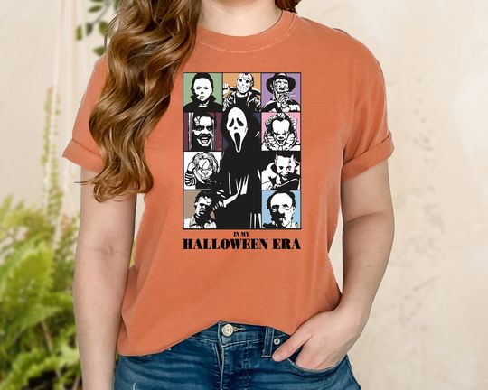 Discover In My Halloween Era Horror Movie Characters Shirt