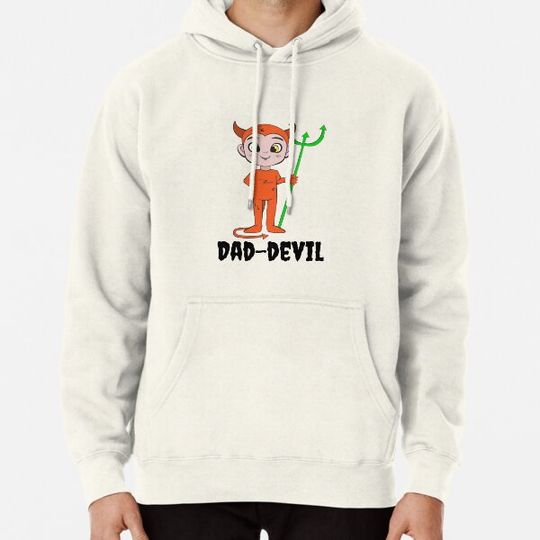 Discover Halloween Dad Cute Devil Hoodies