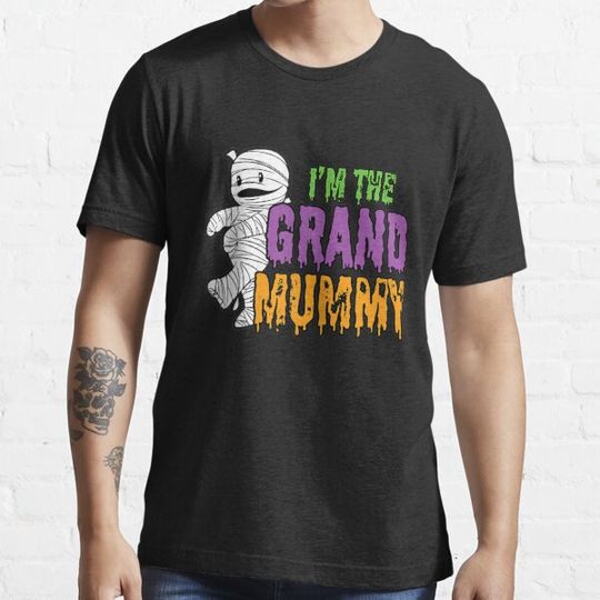 Discover Womens Grand Mummy Grandma Halloween Spooky T-shirts