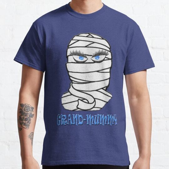 Discover Grand Mummy Halloween Design with lady blue eye Mummy! T-shirts