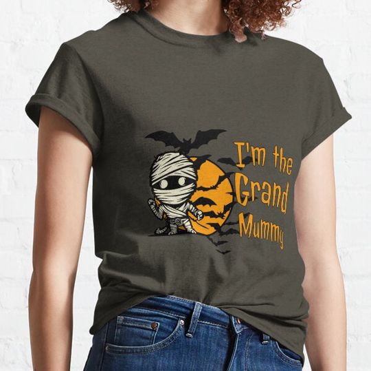 Discover I'm the Grand Mummy - Funny Halloween Grandma Grandmother Spooky Granny T-shirts
