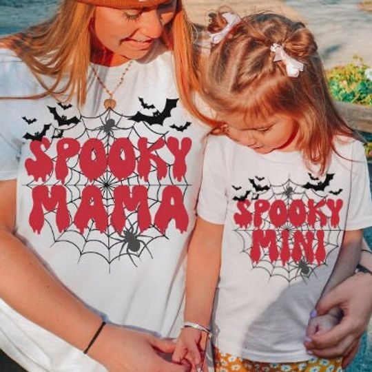 Discover Spooky Mini Toddler Halloween T-Shirt - Mom and Me Matching Tees