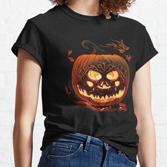 Discover Glowing Pumpkin T-shirts
