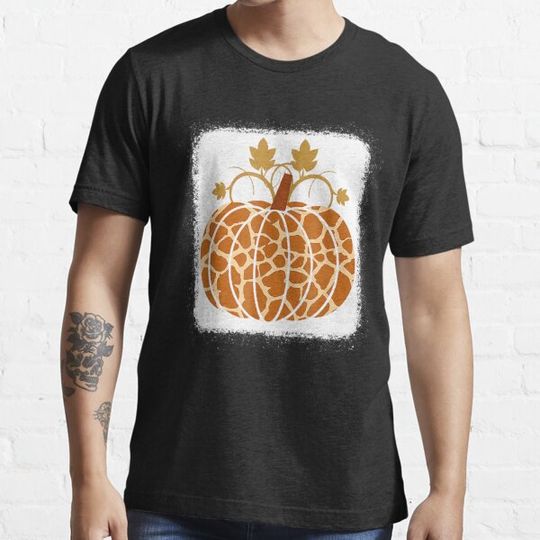 Discover Animal Giraffe Print Pumpkin Halloween Fall Autumn New T-shirts
