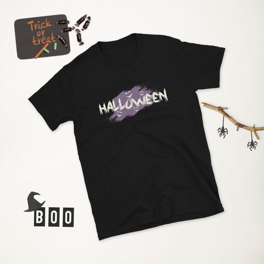 Discover Happy Halloween Unisex T-Shirt Scary Smile Halloween Horror Scary Spooky Creepy Season Gift Tee Top