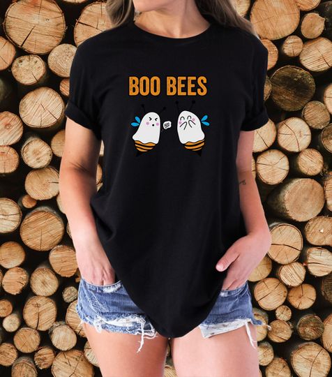 Discover Boo Bees Cute and Funny Halloween Unisex T Shirt, Style Shirt, Creepy Shirt, Halloween Shirt, Witchy Shirt, Gift For Her, Gift For Him