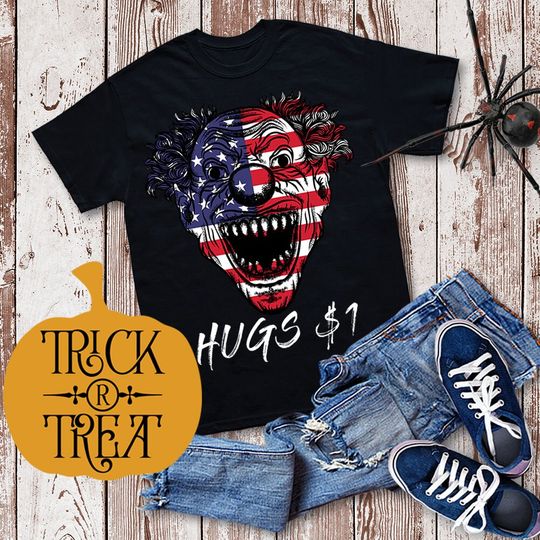 Discover American Scary Killer Clown Costume T-Shirt
