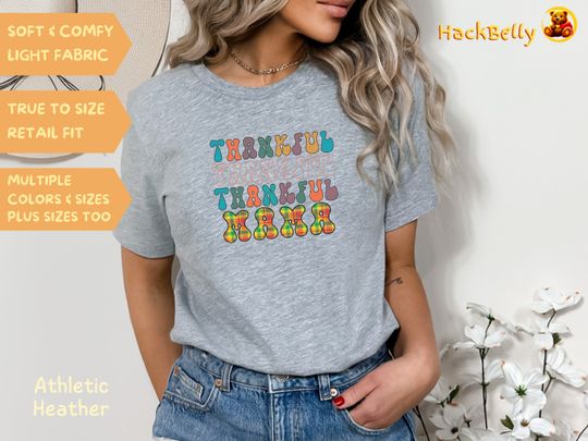 Discover Thankful Thanksgiving Graphic Shirt 3