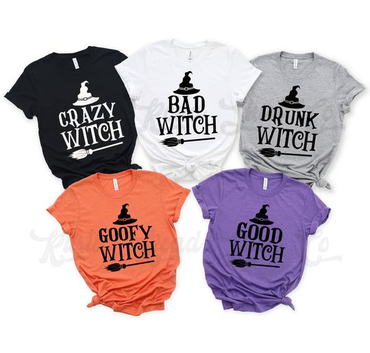 Discover Family Matching Good Witch Bad Witch Halloween Shirts