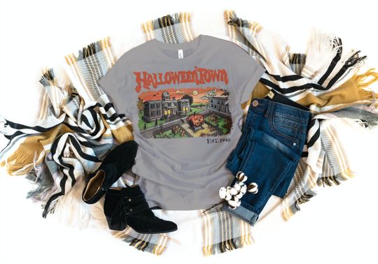 Discover Halloween Town and Chill Sweatshirt for Fall Fun
