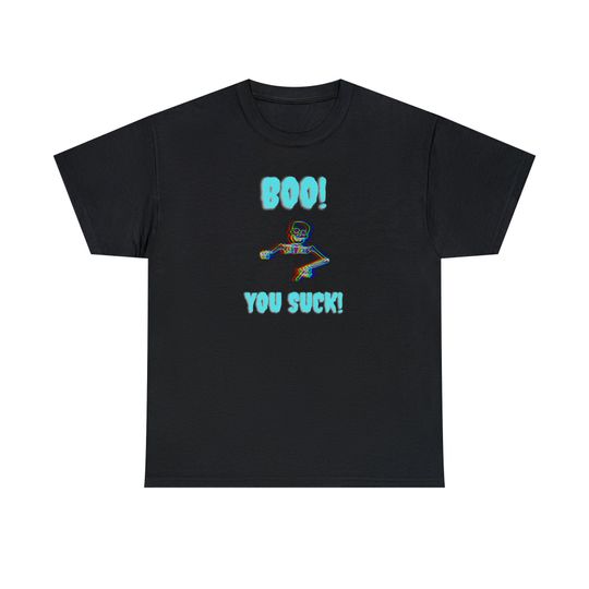 Discover Unisex Halloween cotton tshirt, skeleton