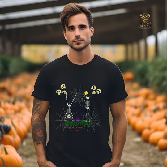 Discover Skeleton Party Halloween T-Shirt
