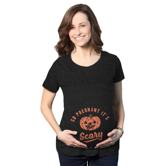 Discover Halloween Maternity Shirt, So Pregnant Its Scary, Jack O Lantern, Halloween Pregnant Gift,  Pumpkin Costume, Pregnant Girl Halloween Costume
