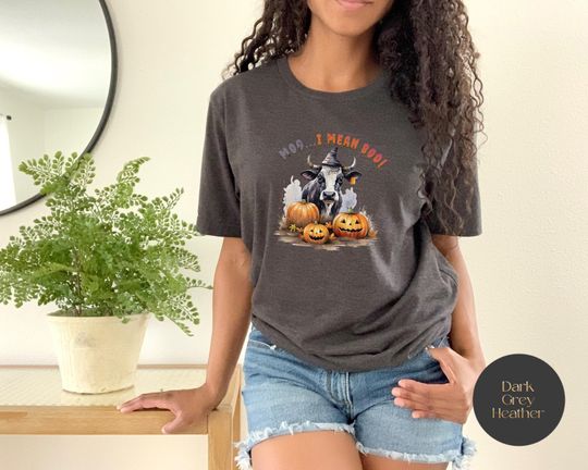 Discover Spooky Cow Halloween T-Shirt
