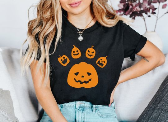 Discover Paw Pumpkin Halloween T-Shirt