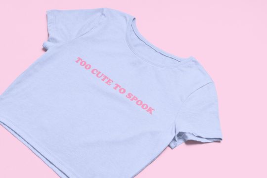 Discover Too Cute To Spook Halloween Crop Tee