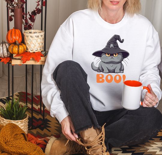 Discover Funny Ghost Cat Shirt