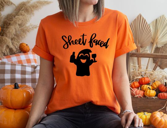 Discover Sheet Faced Halloween Party Shirt