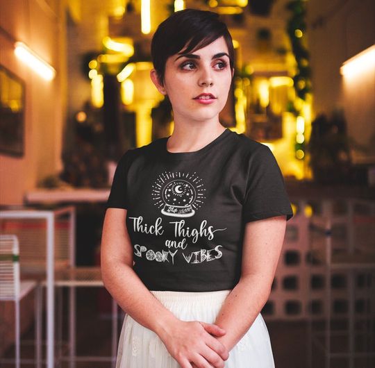 Discover Thick thighs and spooky vibes Shirt