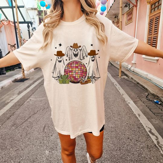 Discover Funny Cowboy Halloween Boo Shirt