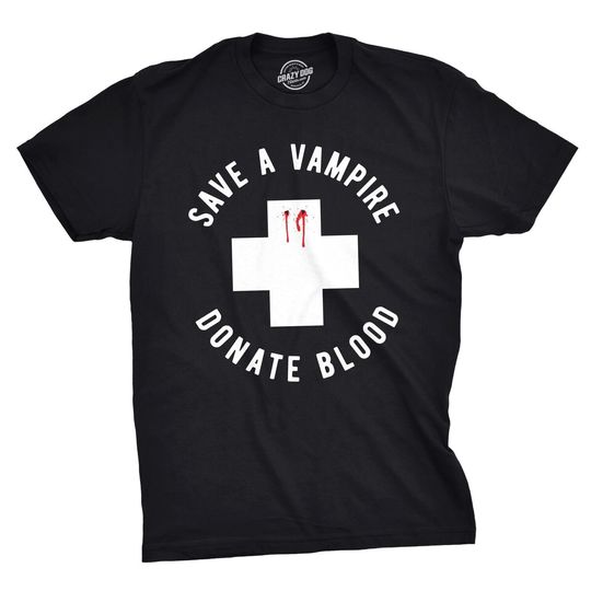 Discover Halloween Vampire Save A Life Shirt
