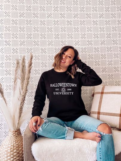 Discover Halloween Shirt, Halloween Town Est 1998 University Sweatshirt, Halloweentown University Crewneck, Pumpkin Sweatshirt, Fall Sweatshirts.