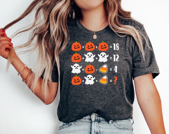 Discover Funny Math Teacher Halloween Shirt