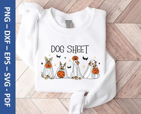 Discover Cute Ghost Dog PNG for Halloween