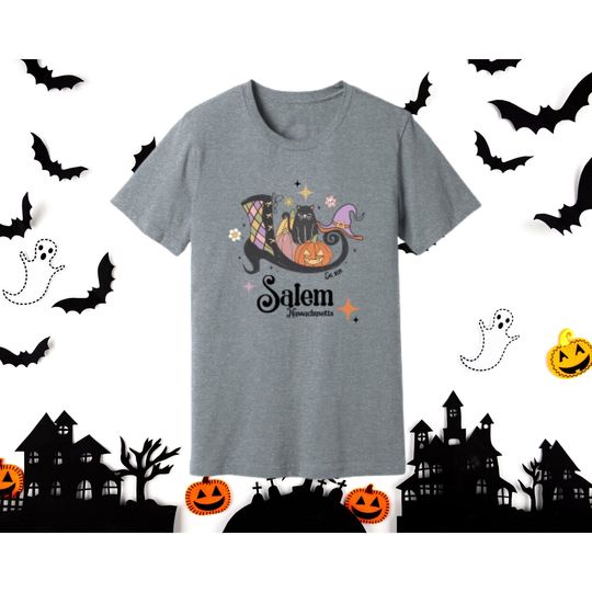 Discover Salem Massachusetts Witch City T-Shirt - Halloween Gift