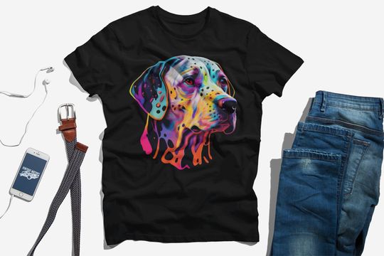 Discover Colorful Dalmatian T-Shirt - Perfect Gift for Dog Lovers