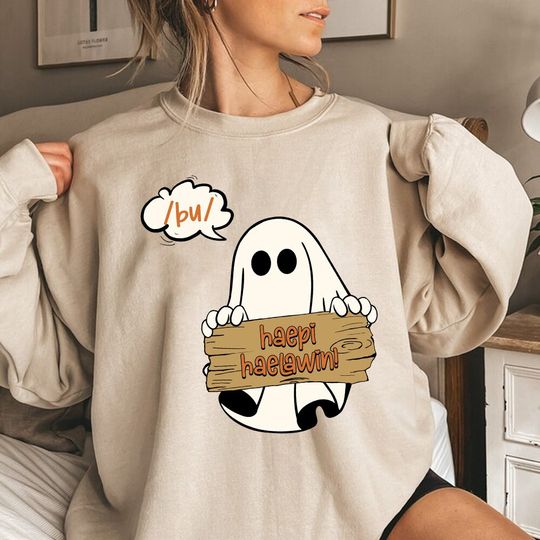 Discover Haepi Ghost Halloween Shirt, AAC Halloween Shirt,SLP Shirt, Language Pathologist Gift, Speech Language Pathologists,Trick Or Speech