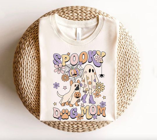 Discover French Bulldog Spooky Dog Mom Halloween Shirt